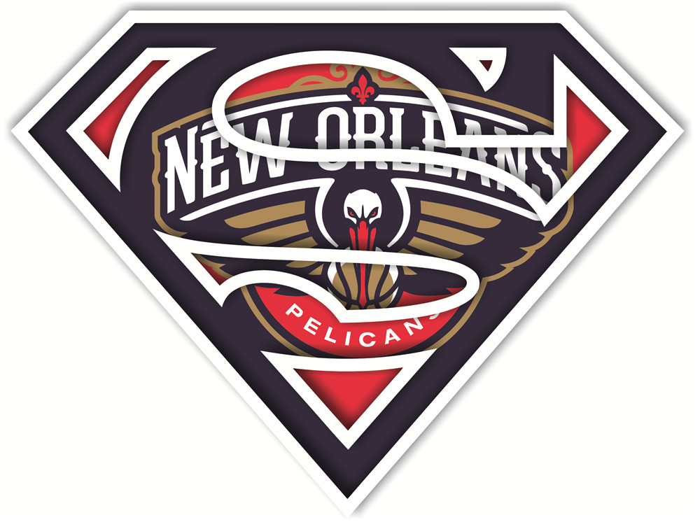 New Orleans Pelicans superman iron on heat transfer New Orleans Pelicans superman iron on heat transfer
